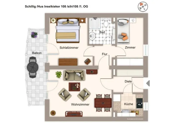 Hus Inselkieker Hus Inselkieker 108 西里格